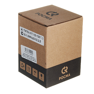 Термоманометр Росма ТМТБ-31Т.1 аксиальный 1/2 НР(ш) 10 бар d80 мм (2292)