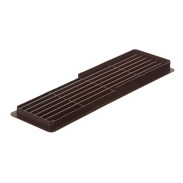Решетка вентиляционная полипропиленовая переточная Era ДП 450х131 мм коричневая (2 шт.)