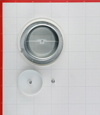 Анемостат вытяжной Era Pro регулируемый стальной с полимерным покрытием d100 мм белый