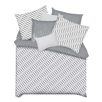 Комплект постельного белья 2-спальный бязь Melissa Main серый с простыней 180х215 см