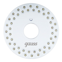 Фонарь кемпинговый Gauss светодиодный 48 LED 5 Вт на батарейках AA пластик с магнитом и карабином (GF004)