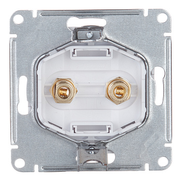 Розетка аудио Systeme Electric AtlasDesign встраиваемая белая (ATN000187)