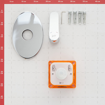 Смеситель для душа встраиваемый Lavelly Vector однорычажный с  механизмом в комплекте хром (672246)