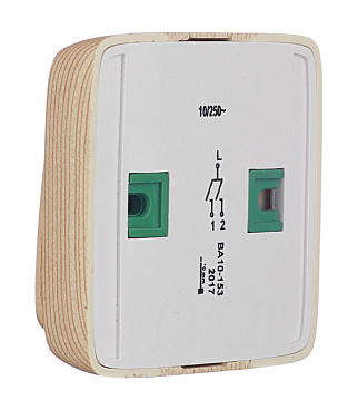 Выключатель Hegel Alfa двухклавишный накладной сосна (ВА10-153-02)