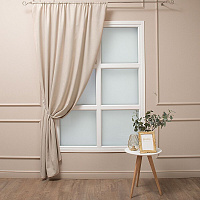 Штора канвас бежевая 160х260 см Amore Mio (98563)
