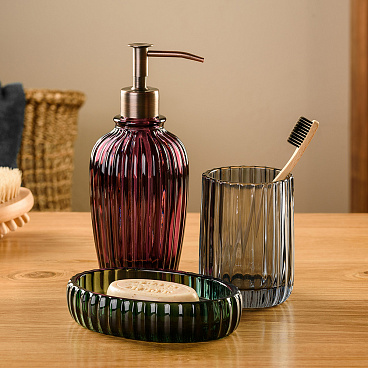 Стакан для ванной Moroshka Ethnic настольный стекло синий (G85-95)