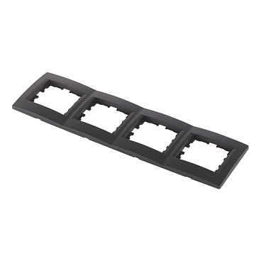 Рамка Lezard Karina четырехместная черный бархат (707-4200-149)