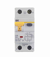Автомат дифференциальный IEK Karat АВДТ-32 25А 1P+N тип A 30 мА 6 кА (MAD22-5-025-C-30)