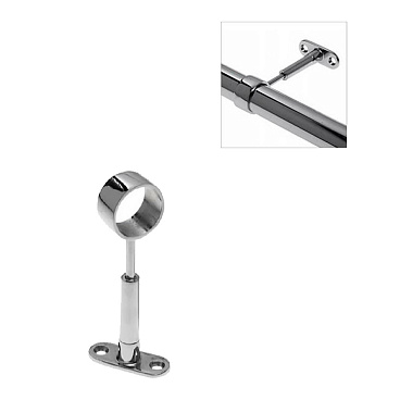 Крепление трубы настенное проходное к системе Joker d25 мм регулируемое хром