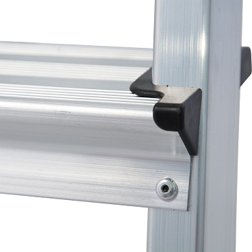 Стремянка алюминиевая 8 ступеней 80 мм с лотком-органайзером 1,70 м Krause