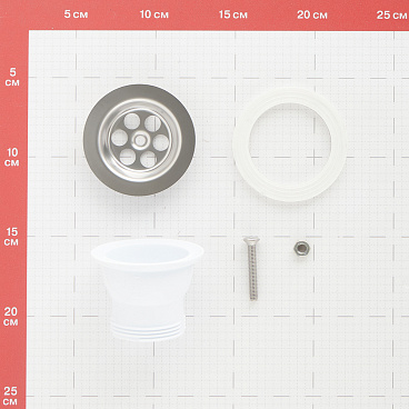 Выпуск для мойки Wirquin 1 1/2 нержавеющая сталь (30718054)
