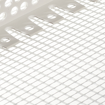 Профиль углозащитный арочный пластиковый 100х150 мм 2,5 м с сеткой