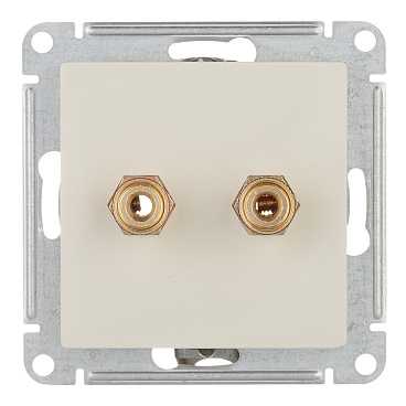 Розетка аудио Systeme Electric AtlasDesign встраиваемая бежевая (ATN000287)