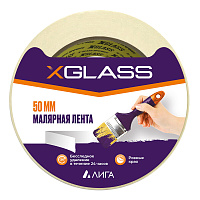 Лента малярная X-Glass белая 50 мм 25 м (160443)