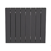 Радиатор биметаллический Rifar Supremo 500 мм 8 секций 3/4 боковое подключение серый