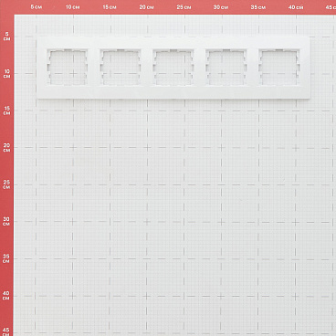 Рамка Lezard Karina пятиместная белая (707-0200-150)