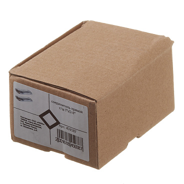 Соединитель прямой для полотенцесушителя 1 ВР(г) х 3/4 НР(ш) хром