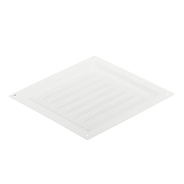 Решетка вентиляционная стальная Era 150х150 мм с сеткой белая
