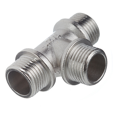 Тройник Valtec 1/2 НР(ш) х 1/2 НР(ш) х 1/2 НР(ш) латунный (VTr.131.N.0004)