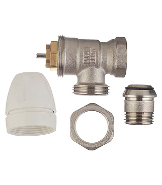 Клапан термостатический угловой Tiemme 1/2 НР(ш) х 1/2 ВР(г) для радиатора (3300005)