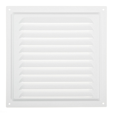 Решетка вентиляционная стальная Era 200х200 мм с сеткой белая