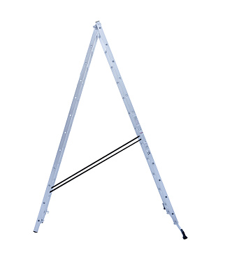 Лестница алюминиевая трансформер двухсекционная 12 ступеней Новая высота бытовая