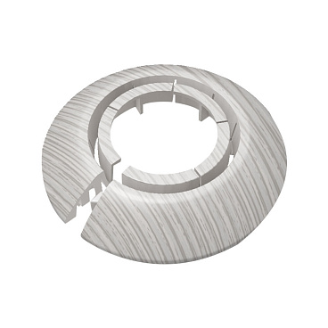 Обвод для труб ПВХ декоративный Идеал 25-34 мм клен серый (2 шт.)