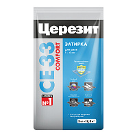 Затирка цементная Церезит CE 33 comfort 58 темно-коричневая 5 кг