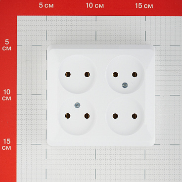 Розетка Systeme Electric Этюд накладная белая (PA16-205B)