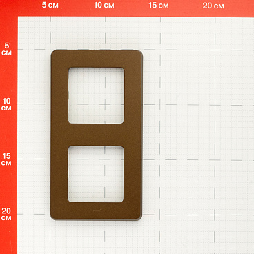 Рамка Legrand Inspiria двухместная бронза (673949)