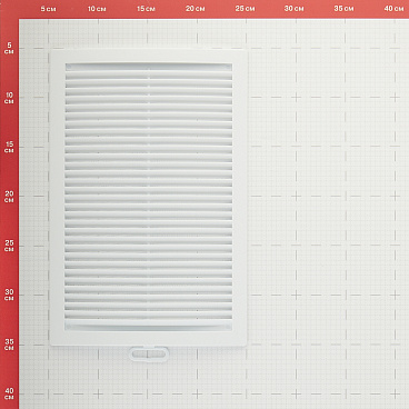 Решетка вентиляционная пластиковая приточно-вытяжная Era РЦ 200х300 мм с сеткой белая