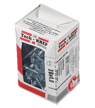 Саморезы универсальные 20x4,0 мм оцинкованные (200 шт.)