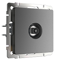 Розетка телевизионная Werkel встраиваемая графит матовый (a063109)