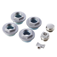 Набор присоединительный Royal Thermo 1" х 1/2" для радиатора серебристый 7 предметов (НС-1614216)