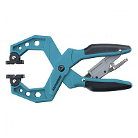 Струбцина ручная Gross клещеобразная пластиковая с храповым механизмом 38 мм (20801)