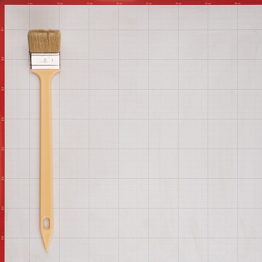 Кисть радиаторная натуральная щетина пластиковая ручка Beorol 50х9 мм для эмалей и лаков на алкидной основе