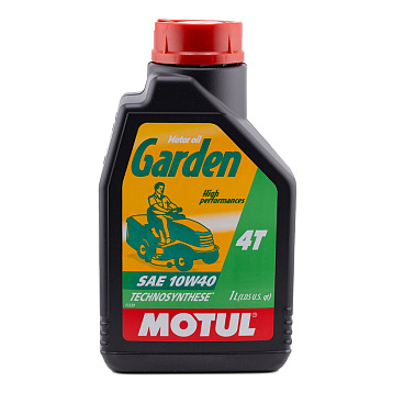 Масло для 4-тактных двигателей Motul Garden 4T 10W40 всесезонное синтетическое 1 л (MBK0037659)