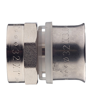 Соединитель прямой VALTEC (VTm.202.N.003206) 32(пресс) х 1 ВР(г)