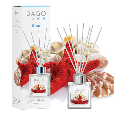 Аромадиффузор с палочками Bago home Бриз 100 мл