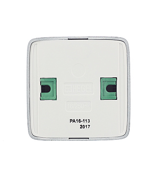 Розетка Hegel Alfa накладная черная с изолирующей пластиной (РА16-113-08)