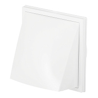 Выход вентиляционный настенный Era с обратным клапаном и с фланцем пластиковый 190х190 мм d150/160 мм