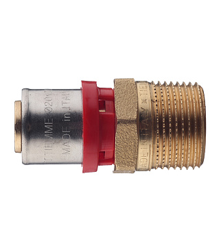 Соединитель прямой Tiemme 20(пресс) х 3/4 НР(ш)