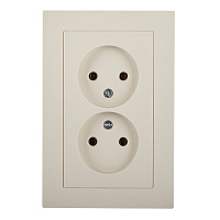 Розетка Systeme Electric AtlasDesign встраиваемая бежевая (ATN000220)