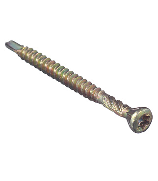 Саморезы для массивной доски 40x3,2 мм желтые (500 шт.)