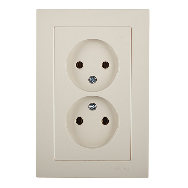 Розетка Systeme Electric AtlasDesign встраиваемая бежевая (ATN000220)
