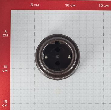 Розетка Bironi Лизетта накладная коричневая ретро (B1-101-22)