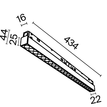 Трековый светильник Technical TR031-4-24WTW-DD-B
