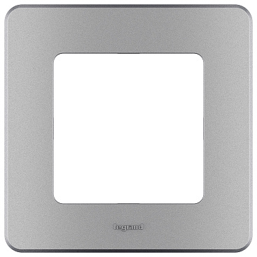 Рамка Legrand Inspiria одноместная алюминий (673932)