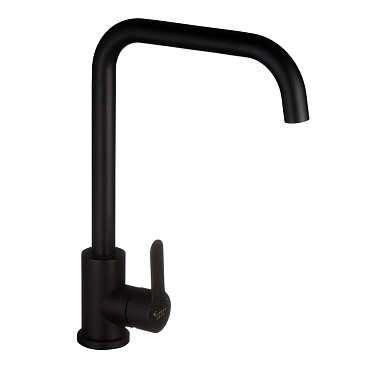 Смеситель для кухни Corsa Deco Everest черный с высоким изливом однорычажный (966376)