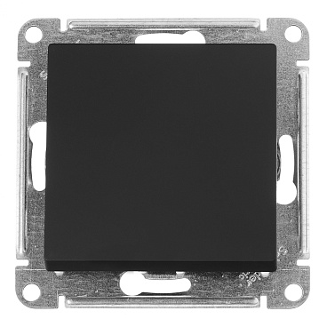 Выключатель Systeme Electric AtlasDesign одноклавишный встраиваемый карбон (ATN001011)